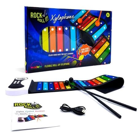 ROCK & ROLL IT Rock & Roll It MUK-22XYL Rainbow Xylophone Portable & Flexible Electronic Pad; Multi Color - Standard Size MUK-22XYL
